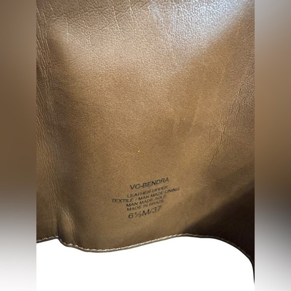 Vince Camuto Bendra Leather Over the Knee Boots Brown Braided Detail Sz 6.5M - Picture 7 of 8